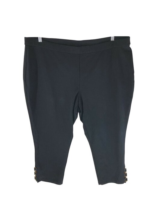 Susan Graver Pants - Susan Graver Petite Weekend Premium Stretch Crop Leggings Pull On Black 3XP